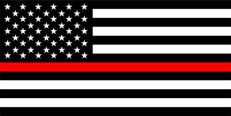 Thin Red Line Flag