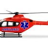 Generic medical helicopter illustration.