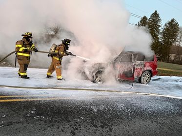 A photo of the vehicle fire 11-23-2022 provided to this site anonymously.